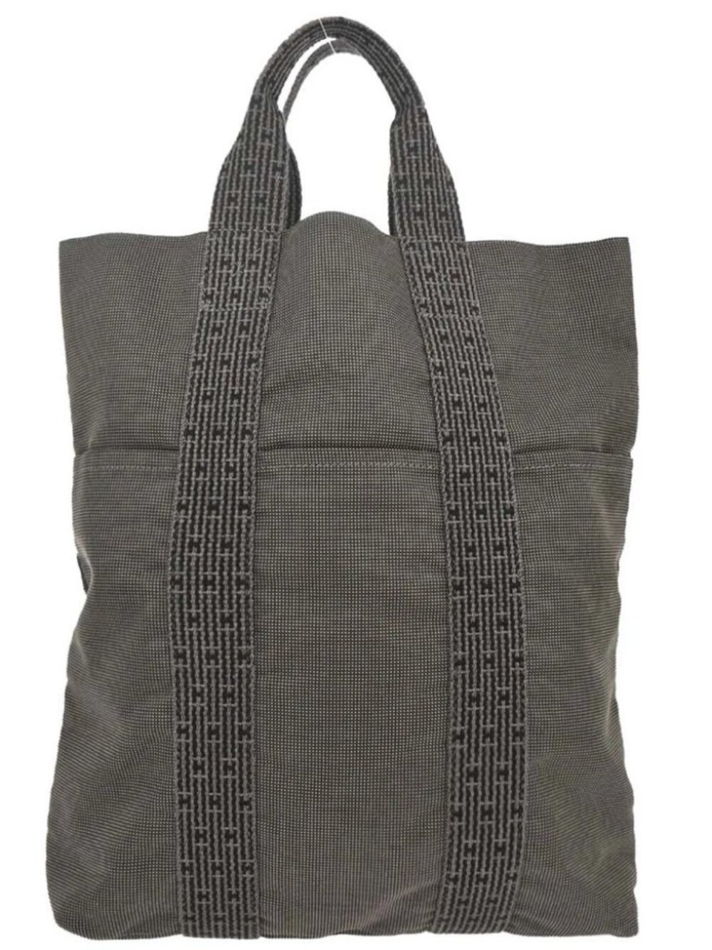Hermes Gray Canvas Herline Cabas Tote Bag 154794